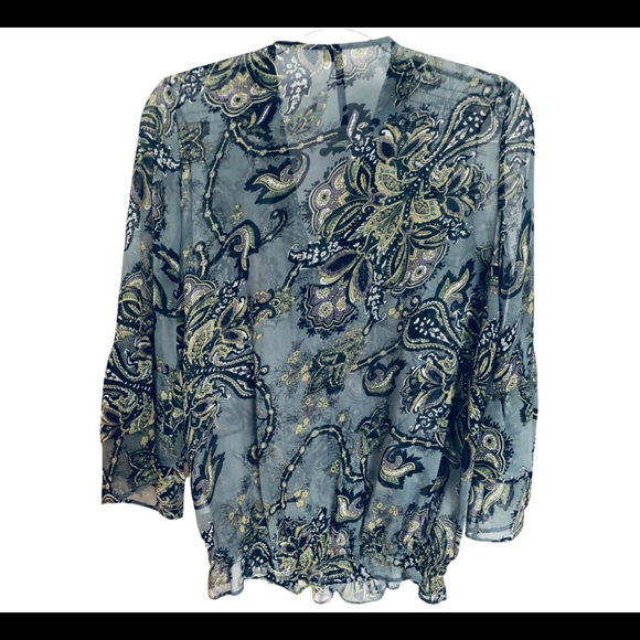 Kay Celine paisley print chiffon blouse - Picture 6 of 11